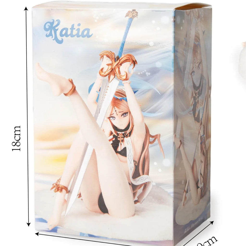 Kathesia Anime Girl Figure Full Spray Painted Collectible Model Desktop Decoration Pc Case Ornament Trendy Toy Gift For Adults