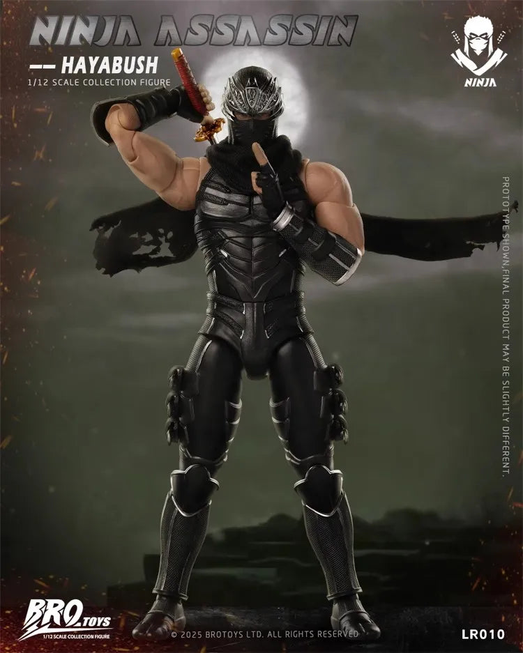 TYCTOYS Genuine BROTOYS 1/12 LR010 Ninja Assassin Falcon - Ninja Gaiden 6-inch Full Set Action Figure Model Toy Holiday Gifts