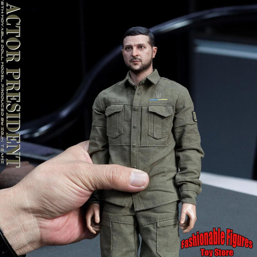 ZGYKTOYS JK-006 1/6 Men Soldier Actor President Combat Suit Head Carving Accessory Fit Diy 12Inch Action Figure Model Toys