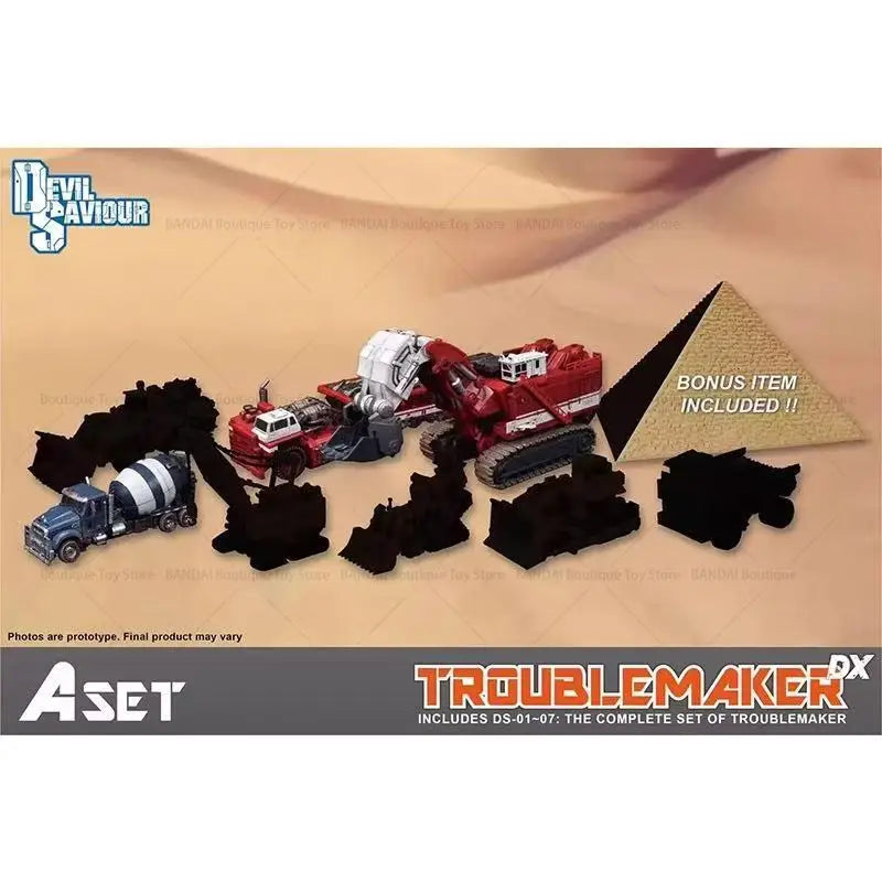 Devil Saviour Devastator DS-01 DS-02 DS-06 DS-04 DS04 DS-05 DS01 DS03 DS07A+B Landslip Transformation Troublemaker Action Figure