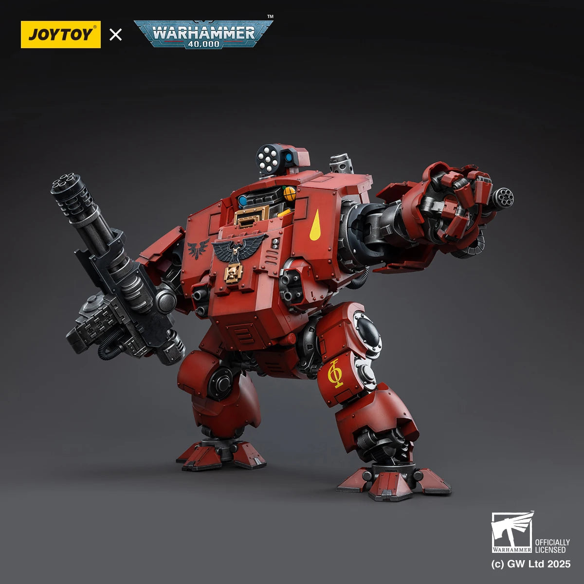 JOYTOY Warhammer 40K 1/18 Scale Blood Angels Redemptor Dreadnought Action Figure Model Toys For Collection