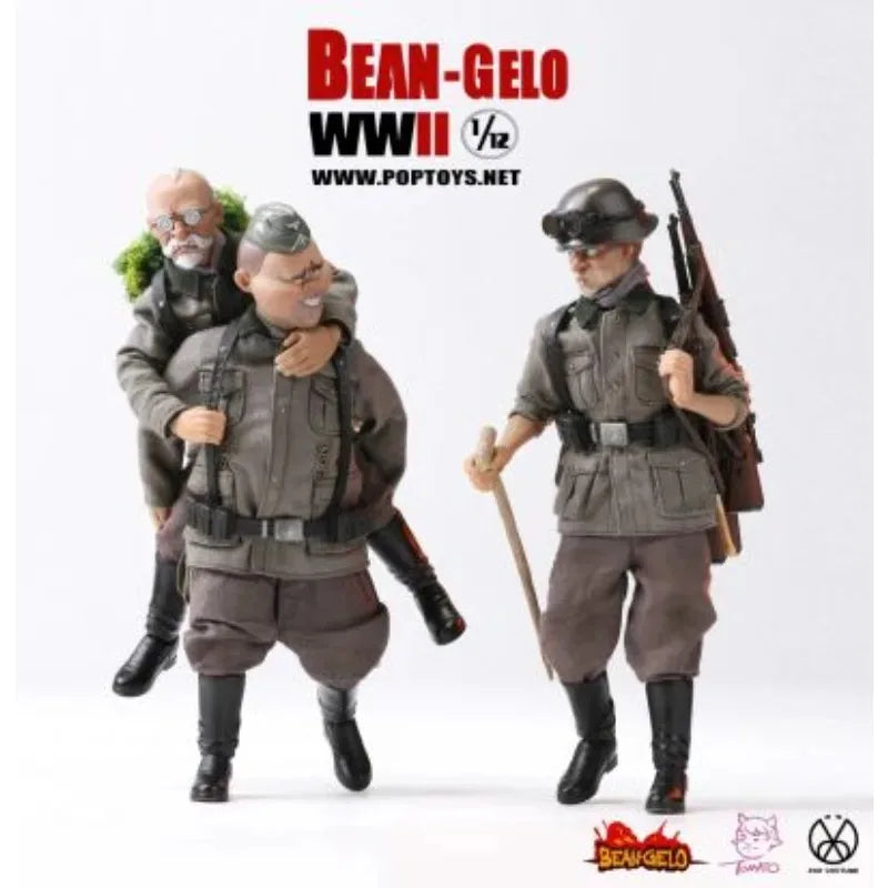 POPTOYS Original Big Head Soldier Series Encounters in The Jungle Collectible Action Figure Model Toy Ornament Gift for Boys