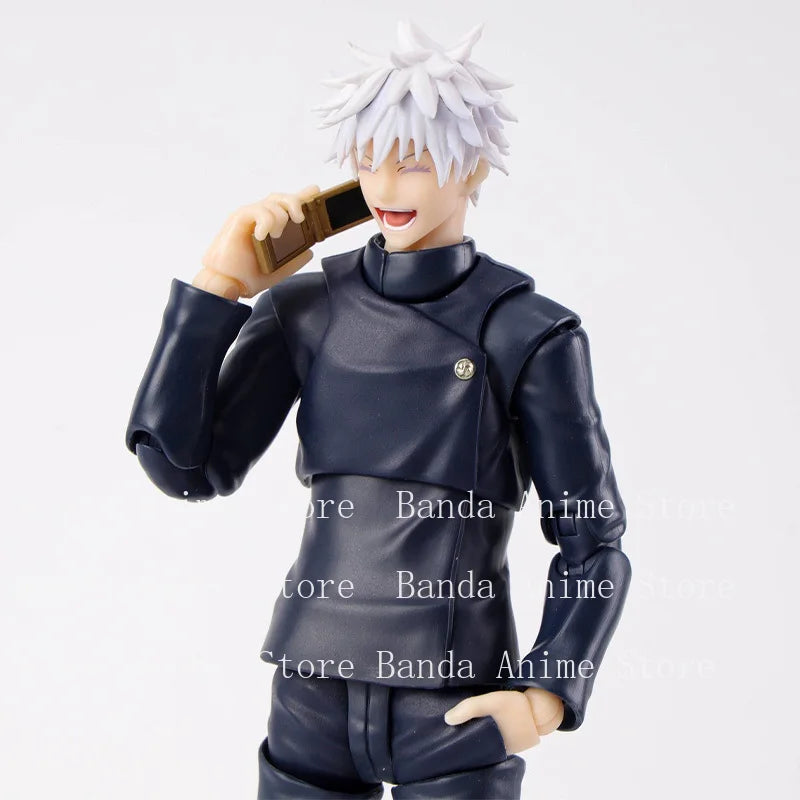 In Stock Bandai Original S.H.Figuarts SATORU GOJO Tokyo Jujutsu High School Anime Action Figure Model Toy Gift for kid