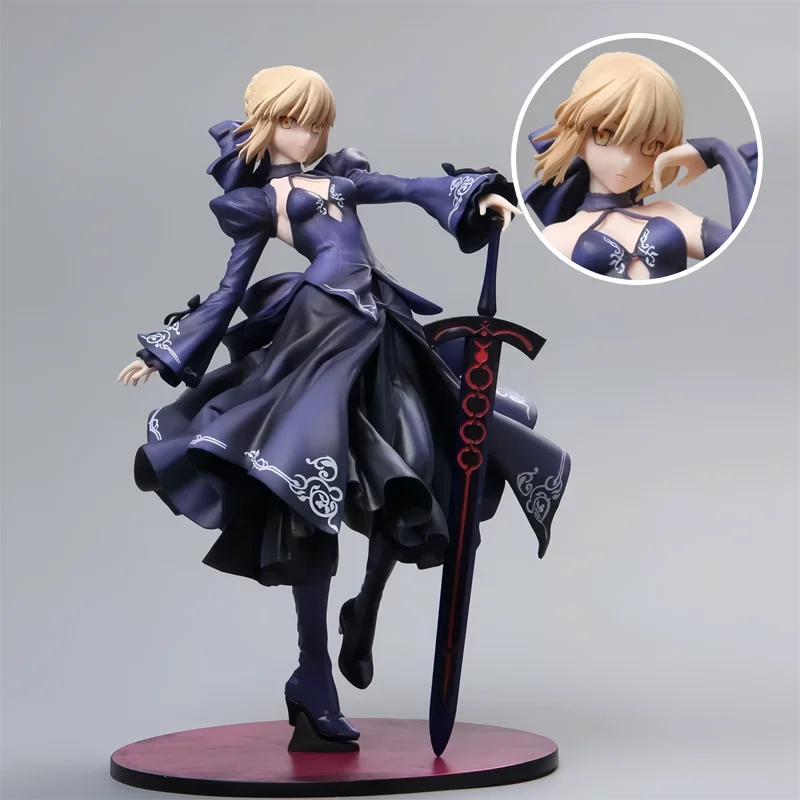 25cm Fate/Grand Order Sexy Anime Figure Altria Pendragon Action Figure Saber Alter Figure Adult Collectible Model Doll Toys Gift