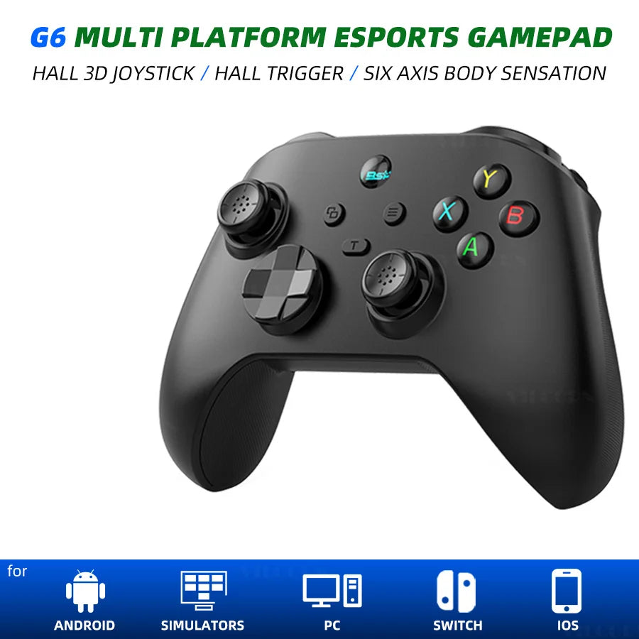 VILCORN G6 Wireless Game Controller für iOS/Android Smartphones Bluetooth-Kompatibel Gamepads für PC/SCHALTER Halle Rocker Joystick