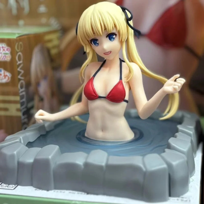 New Original Date A Live Hot Spring Tokisaki Kurumi Megumi Kato Sawamura Series Anime Figure Model Desktop Ornament Toys Gift