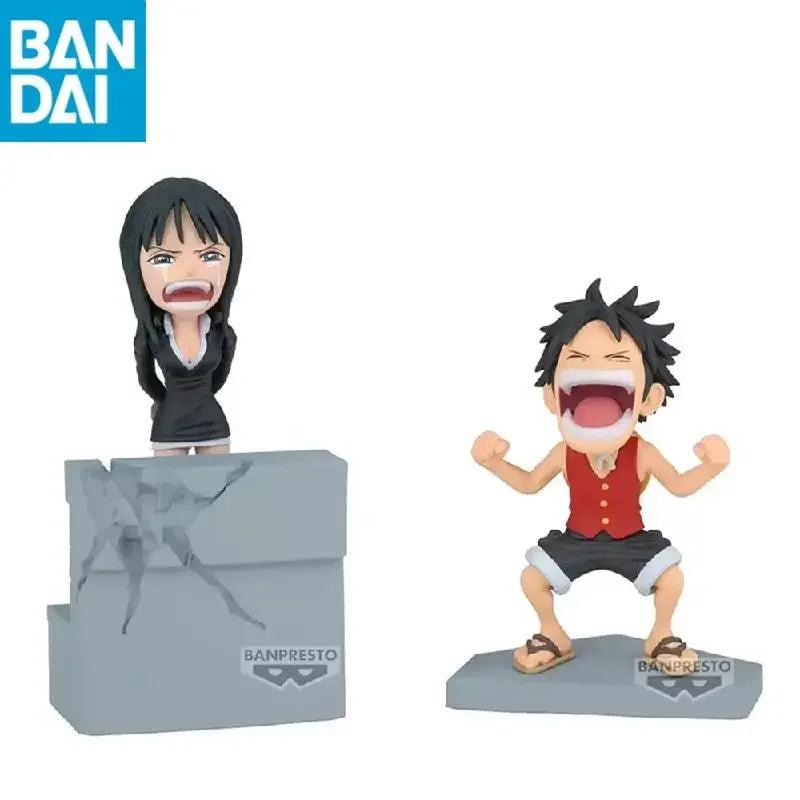 Original BANDAI Banpresto WCF Vol.17 ONE PIECE Nico Robin Luffy Enies Lobby PVC Actionfigur Spielzeug