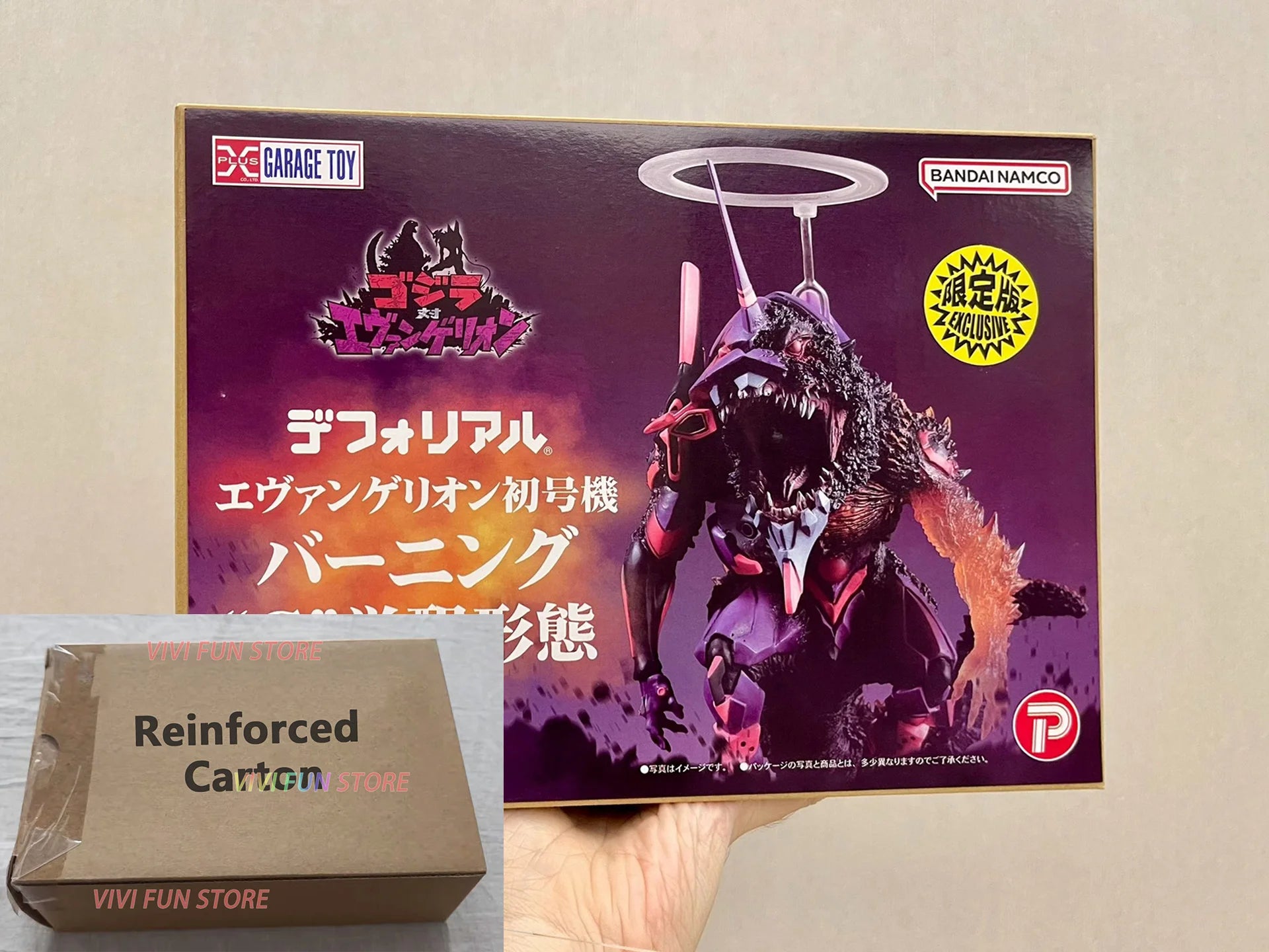 In Stock Originate BANDAI X-plus DF EVANGELION Unit-01 THE G AWAKENS EX Movability Model Toys Godzilla EVANGELION-01 Q edition