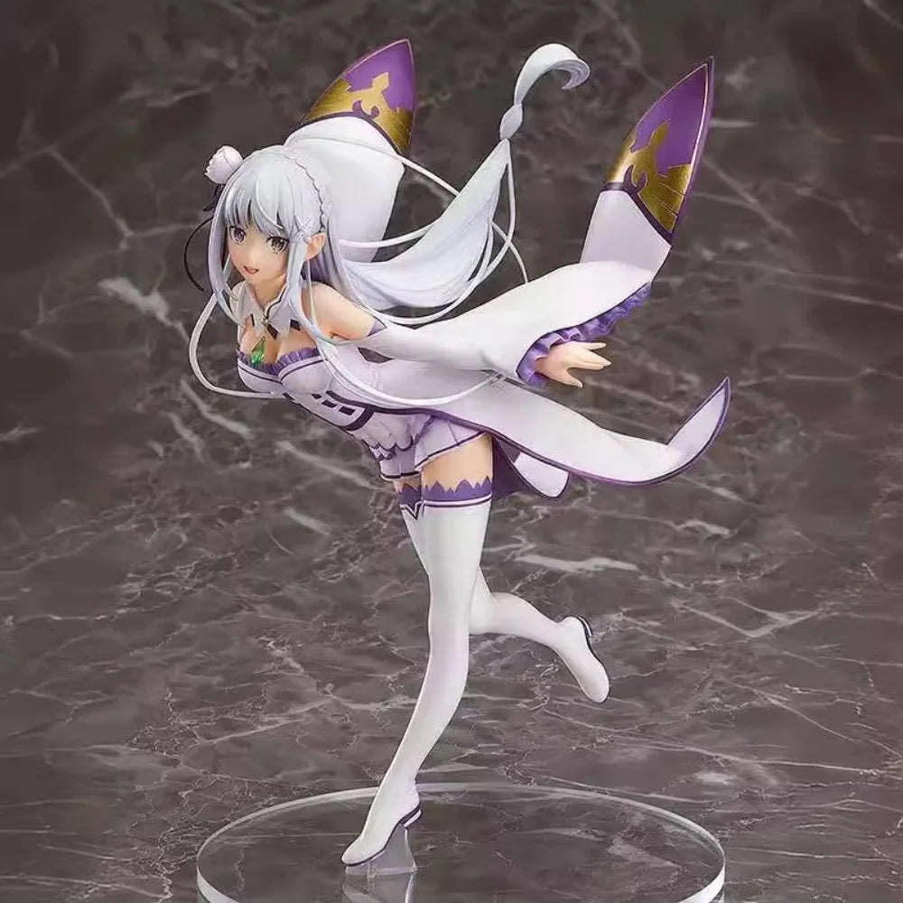 Anime-Charakter Re: Zero – Starting Life In Another World, Emilia Flying Pose, Anime, handgefertigtes Modell, Schreibtisch-Dekoration, Geschenk