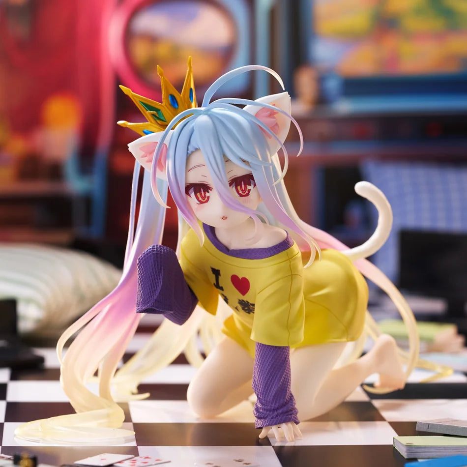 13CM Anime NGNL No Game No Life White Figure Anime PVC Anime Action Figures Model Collection Ornament Anime Model Toy Gift