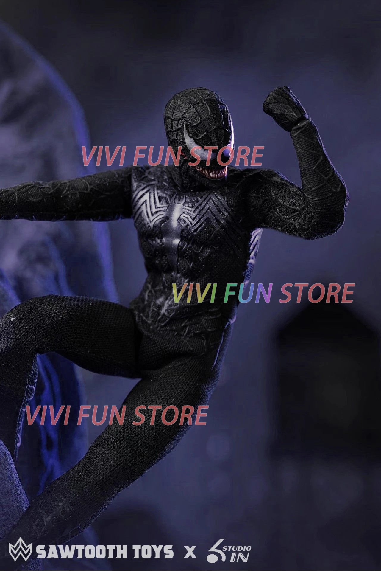 In Stock SAWTOOTH TOYS X 6in Studio STM-20251 Venom 1/12 Movability Model Toys Cloth clothes