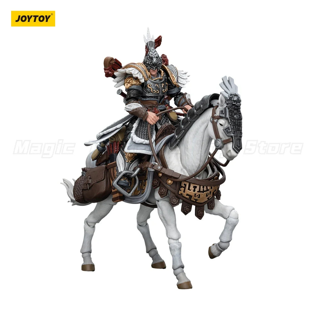 【MT】JOYTOY Dark Source Jiang Hu Northern Hanland Empire White Feather Armored Horse Toy 1/18 Action Figure