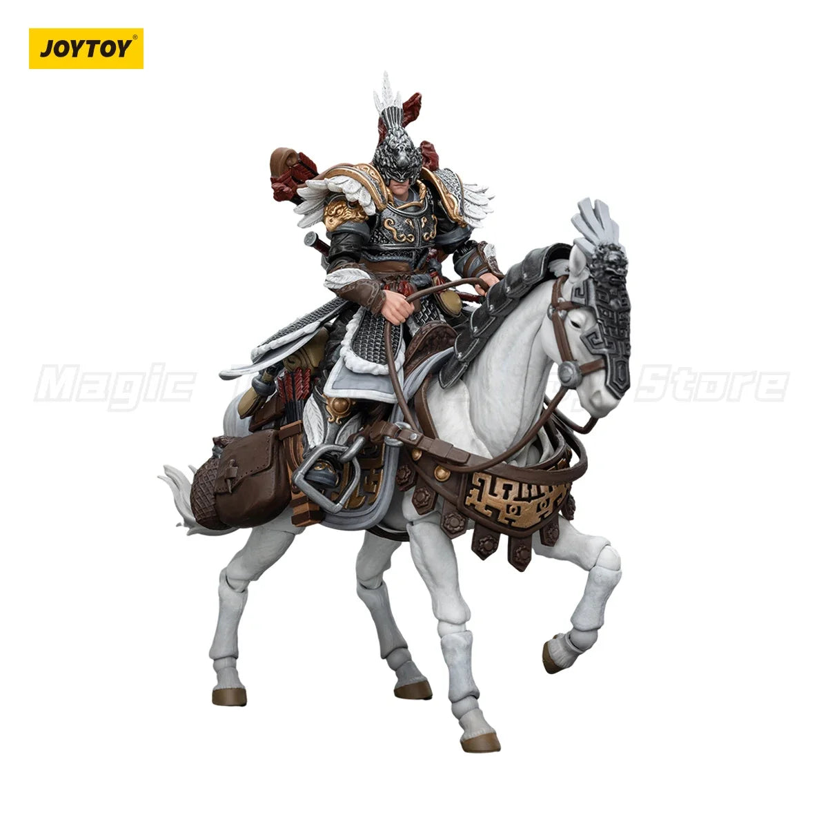 【MT】JOYTOY Dark Source Jiang Hu Northern Hanland Empire White Feather Armored Horse Toy 1/18 Action Figure