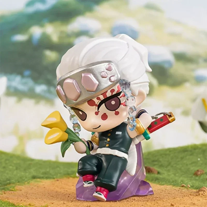 Pop Mart Demon Slayer Birth Flower Series Blind Box Toys Kawaii Anime Action Figure Surprise Mystery Box Dolls Girls Gift