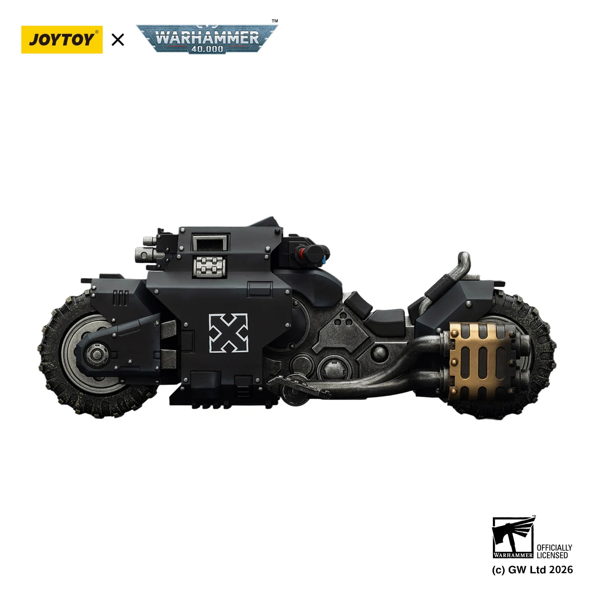 JOYTOY Warhammer 40,000 1/18 Action Figures Blood Angels Space Wolves Raven Guard Raiderpattern Combat Bike