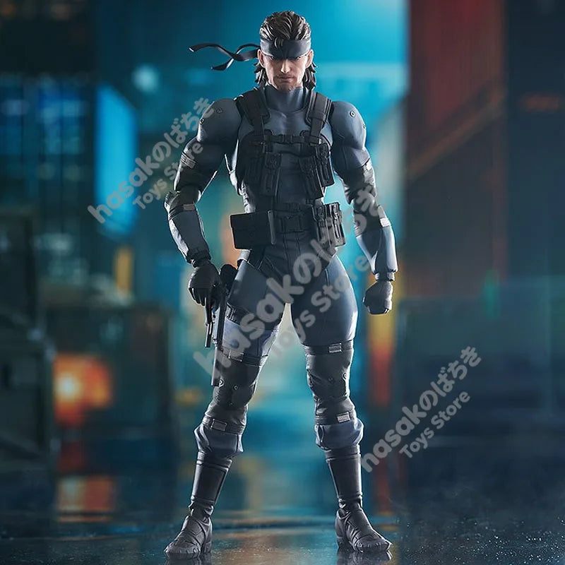 Low Price in Stock MAX Factory Original Box FIGMA 645 Solid Snake MGS2 Ver. Action Figure Model Gift for Kid Foam Box Packaging