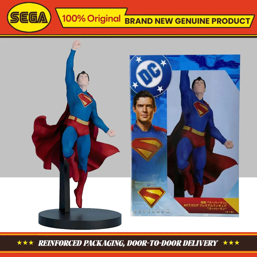In Stock Original Toys SEGA Act/Cut Superman Figure Collection Model Ornament Children's Birthday Gift