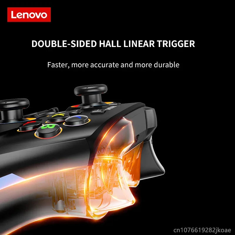 Lenovo S03 Gamepad Wireless Bluetooth Gaming Controller Hall Trigger Joystick Mecha-Tactile Buttons For Switch PC Android IOS