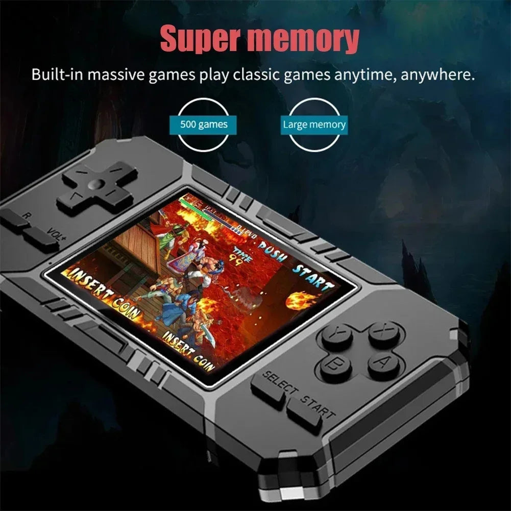 Portable Mini Handheld Game Console Retro Handheld Game Console 8-Bit 3.0 Inch Color LCD Game Player Built-in 520 Games
