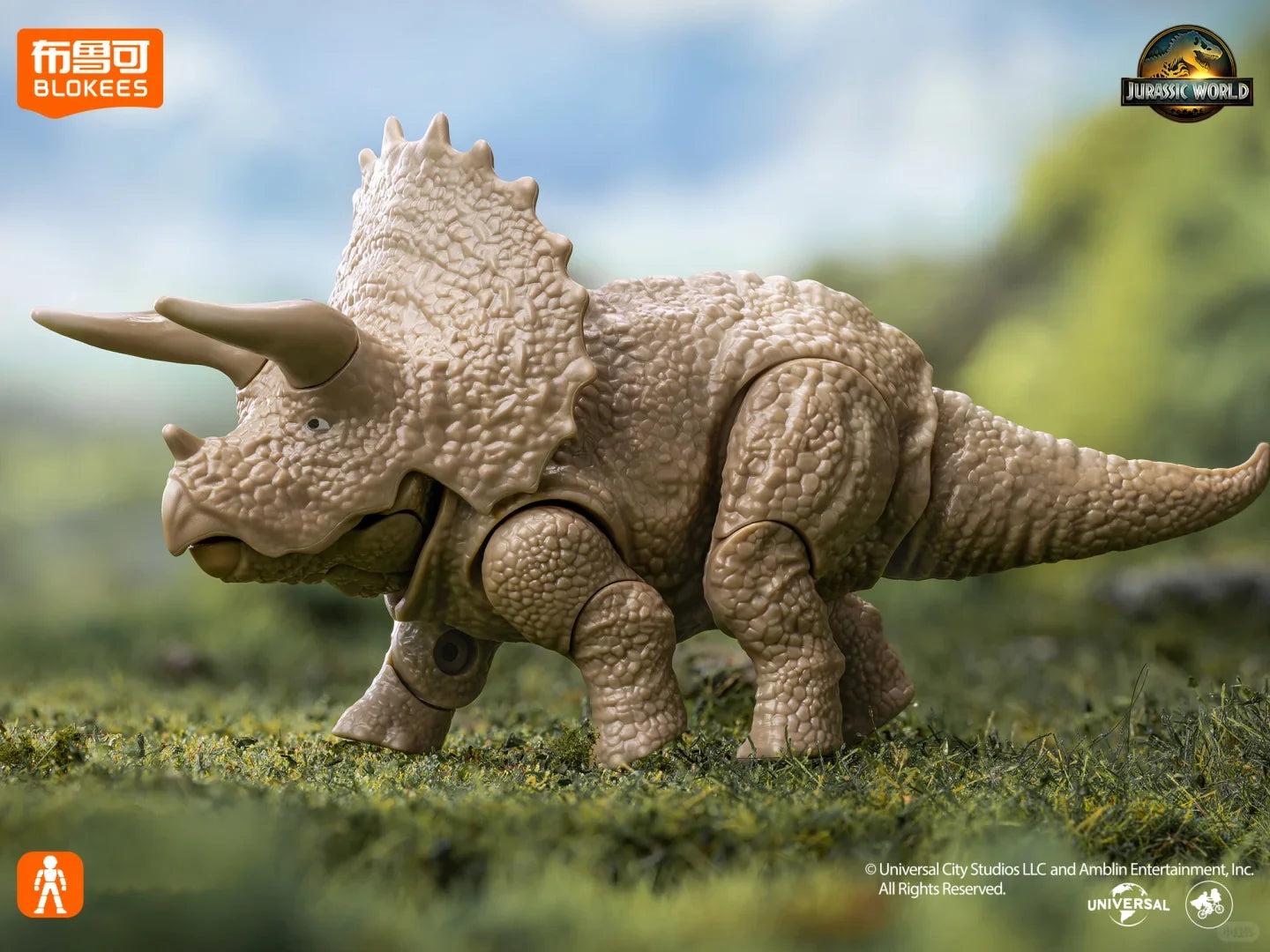 Original Blokees Jurassic World Terraventure Series Vol.1 Blind Box Action Figures Tyrannosaurus Peripheral Collection Boy Gift