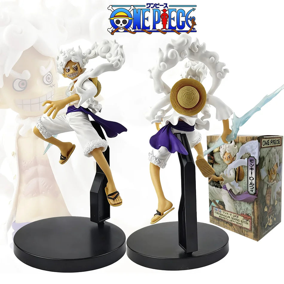 In Stock 18cm Anime Toy ONE PIECE Figure Nika Monkey D Luffy Action Figures Dolls Pvc Model Collectible Statue Toy ChristmasGift