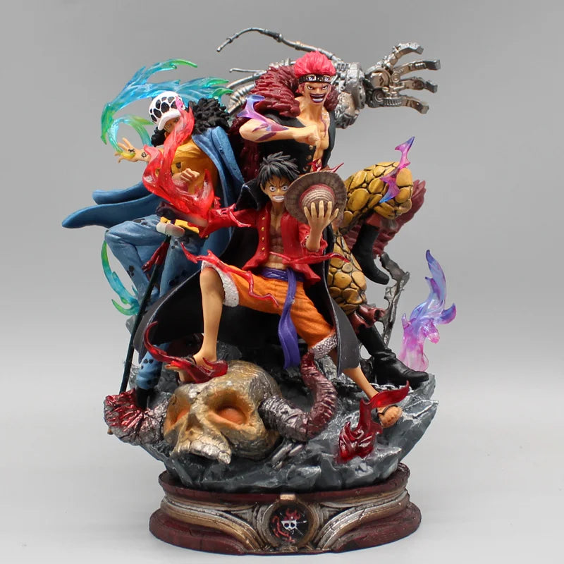 22 см Фигурка от едно парче, трима капитани, аниме фигурка, дете, закон, Луфи, екшън, PVC модел, статуя, кукла, колекция, декорация, играчки, подаръци