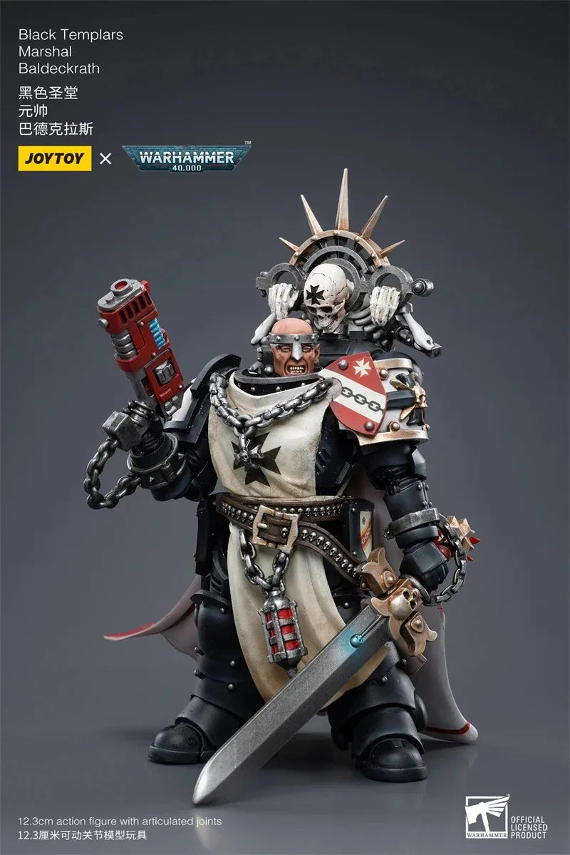 【Accessories】Joytoy Warhammer 40K 1/18 Action Figures Black Templars Marshal Baldeckrath 12.3cm  Model Toy
