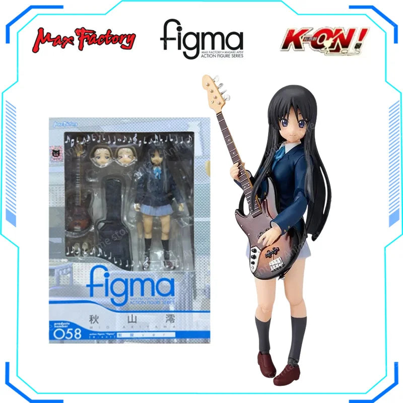 Maxfactory figma K-ON! Anime Yui Hirasawa Mio Akiyama Ritsu Tainaka Tsumugi Kotobuki Azusa Nakano Action Figure Model Gift