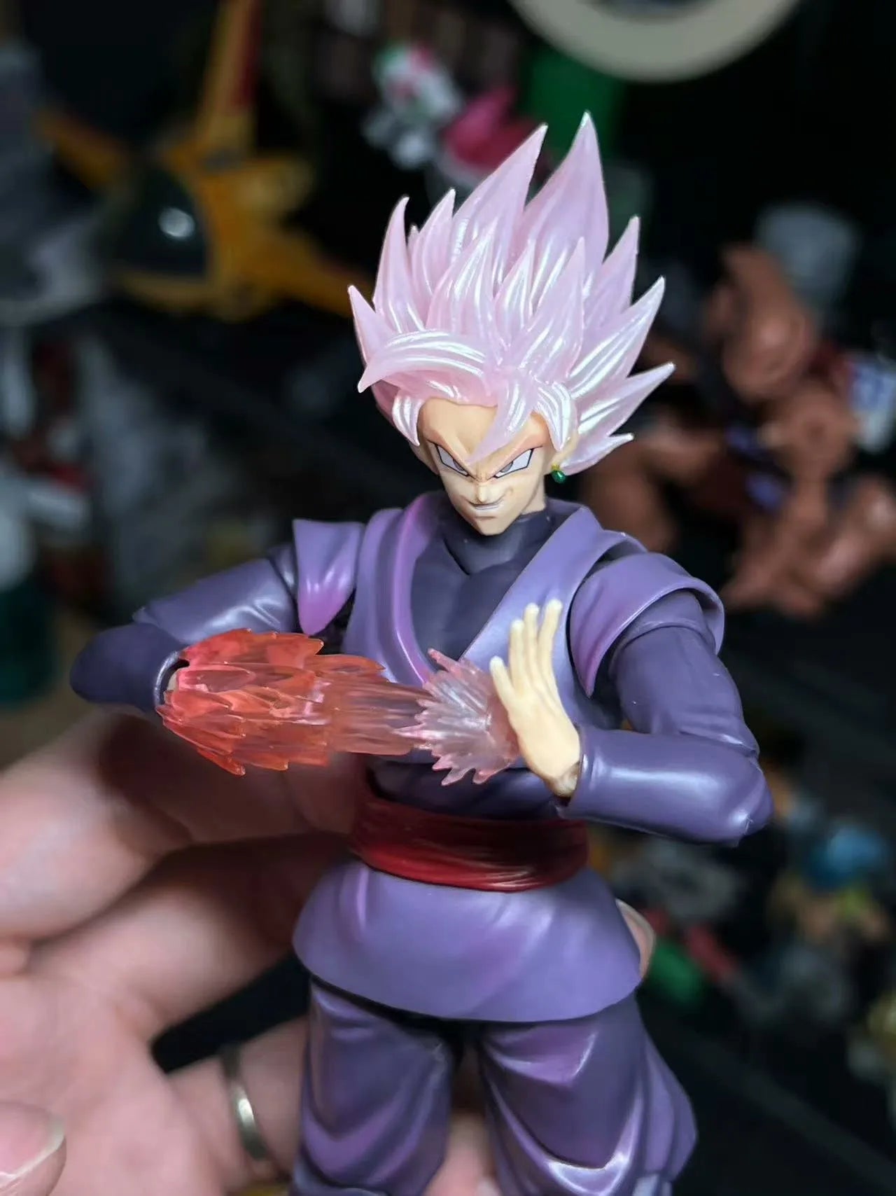 В наличност DL Zamasu Head Аксесоари за екшън фигурки CUSTOM Dragon Ball Z SHF Super Saiyan Rosé Son Goku Черно Аниме Модел играчки