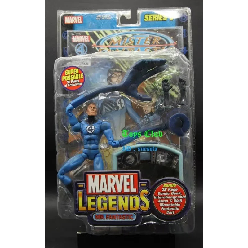 Original Marvel Legends Series MR.FANTASTIC Anime Figure Toy Gift Collection