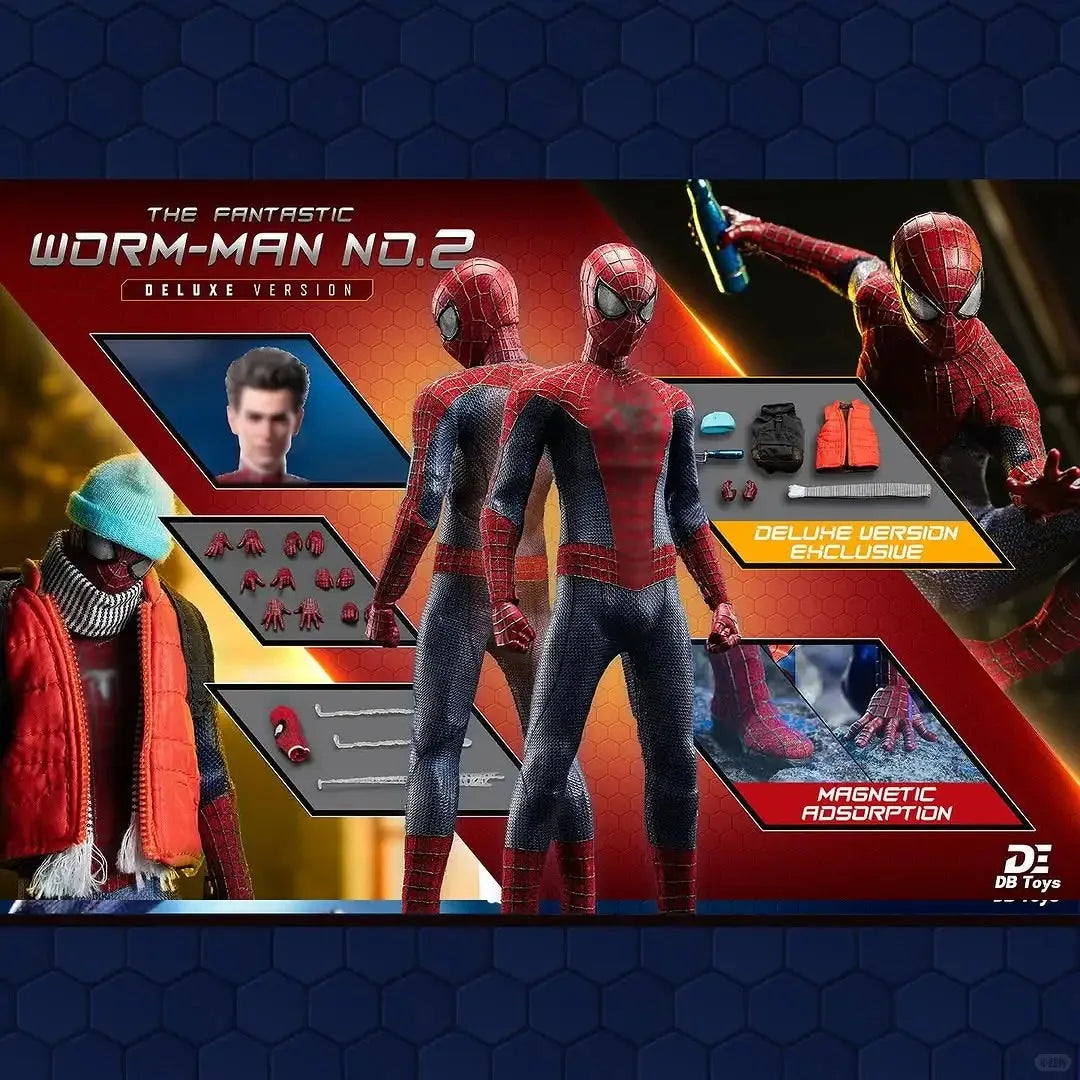 DB Toys X 6in Studio Spider Man Action Figure Original Amazing SpiderMan Collectible PVC Model Insect Man Soldier Toy Boy Gift