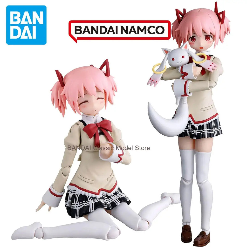 Assembly Bandai in Stock Original 30MP Madoka Magica Anime MADOKA KANAME(SCHOOL UNIFORM Ver.) Action Figures Toys Collectible