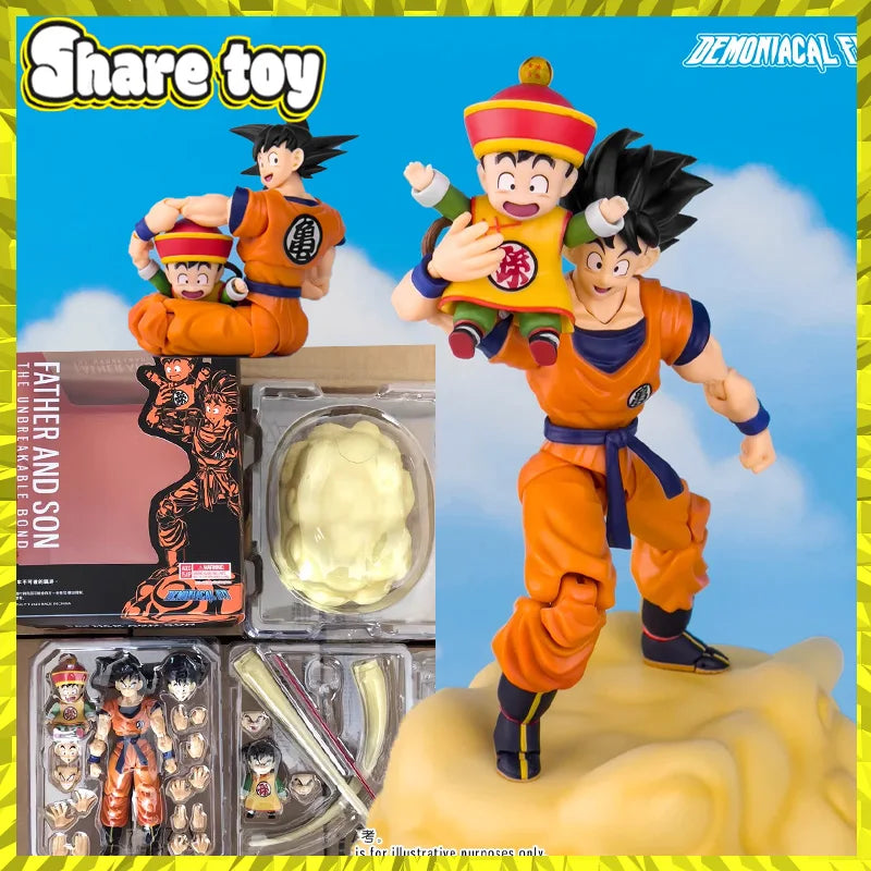 Demoniacal Fit Dragon Ball Super Saiyan Son Goku Son Gohan Father And Son The Unbreakable Bond Anime Action Figure Toys Gifts