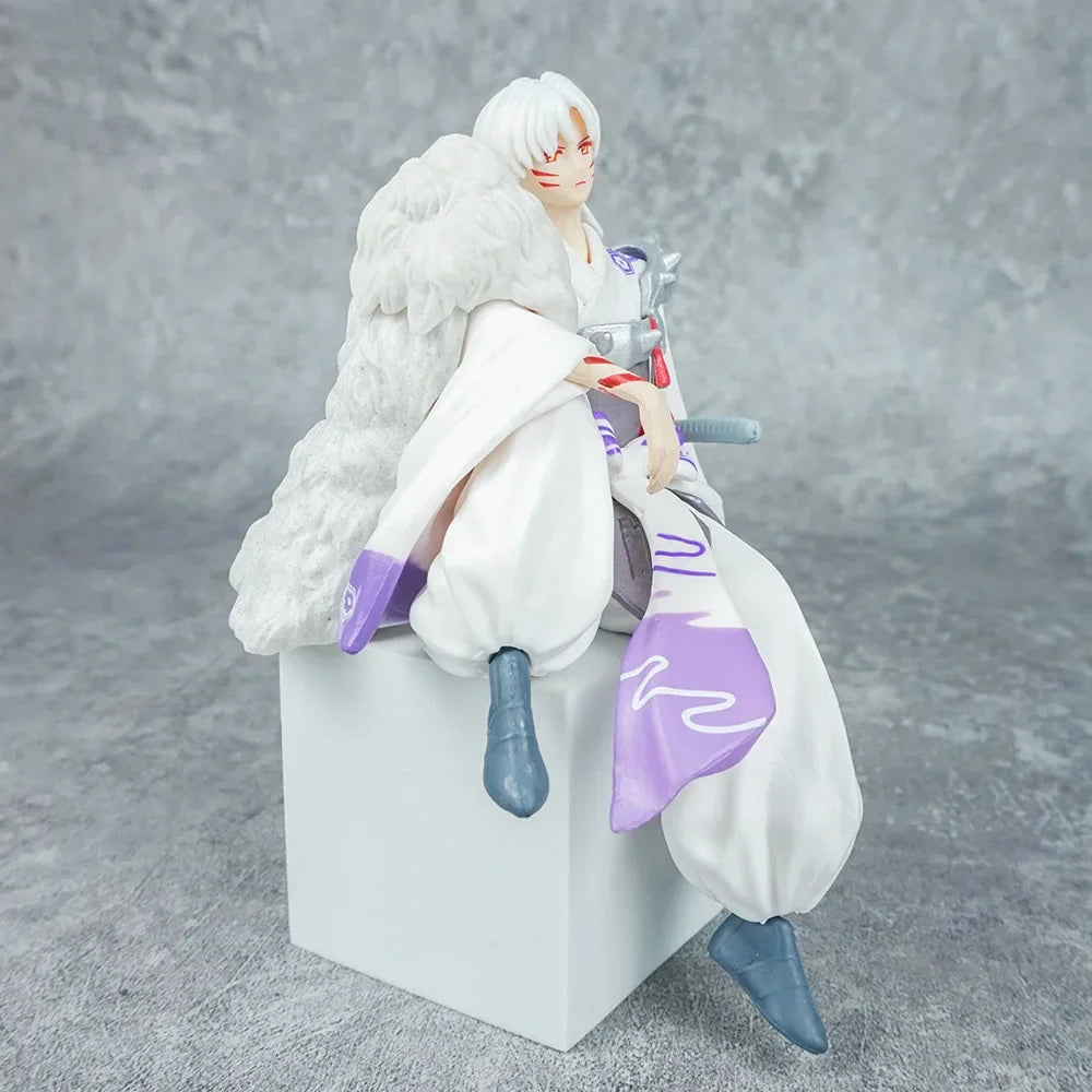 Anime Inuyasha Sesshoumaru Dekoration Ornamente Action Figure Sammlung Modell Spielzeug für Kinder Geburtstag Spielzeug Weihnachten Gif