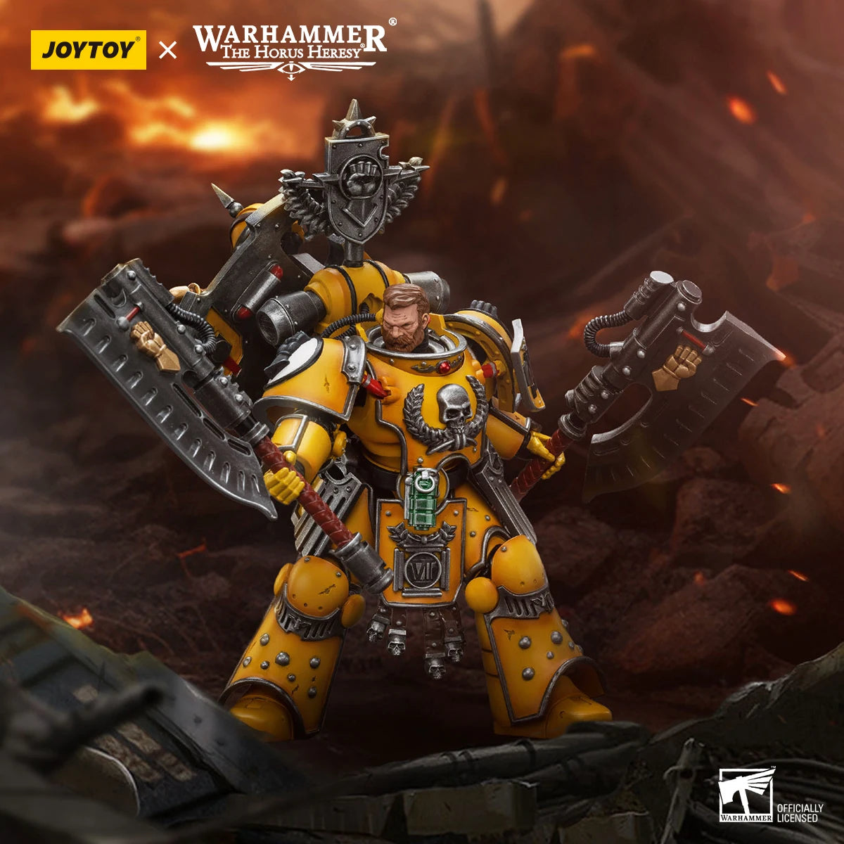 JOYTOY Warhammer 40K 1/18 Action Figure Imperial Fists Fafnir Rann Anime figures Toys Collection Model