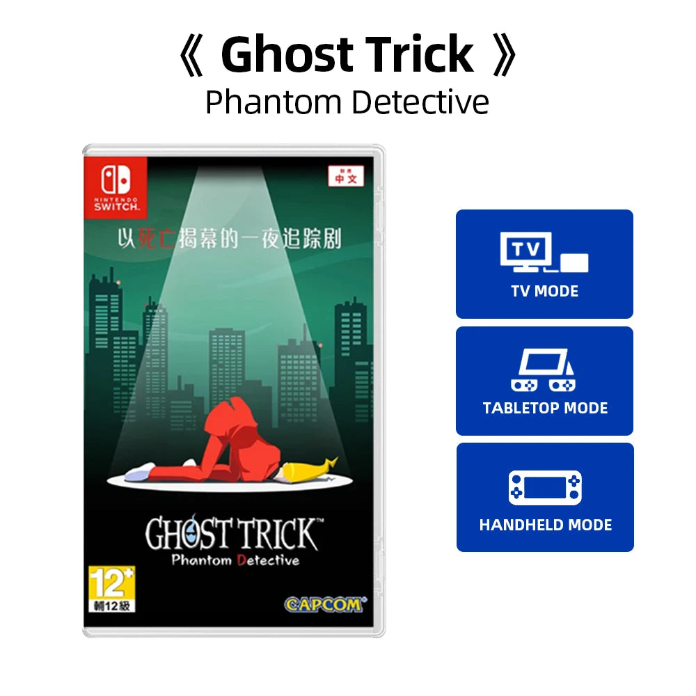 Nintendo Switch Game Deals - Ghost Trick: Phantom Detective - Games Physical Cartridge Support TV Tabletop Handheld Mode