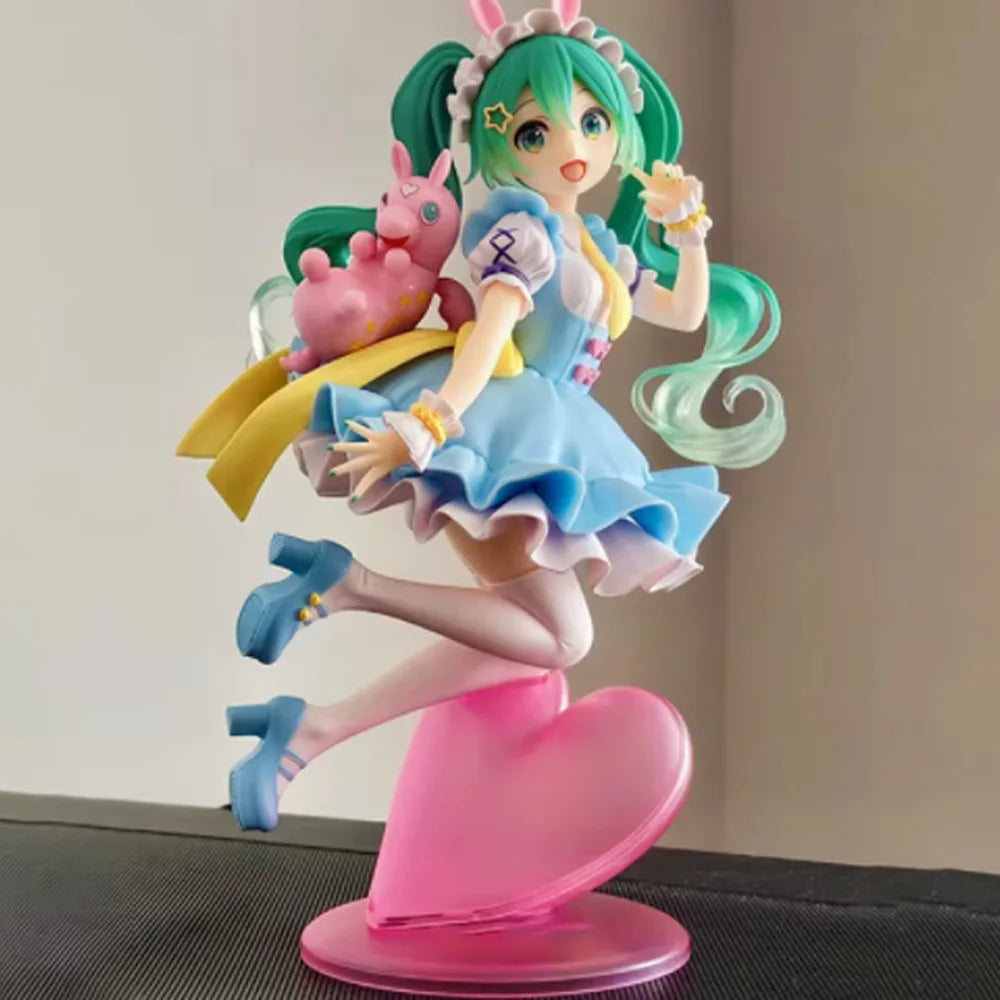 Original Genuine Model Taito Hatsune Miku x Rody 20cm AMP Fairy Tale Figure Anime Figurine Collections Toys Gifts Wholesale