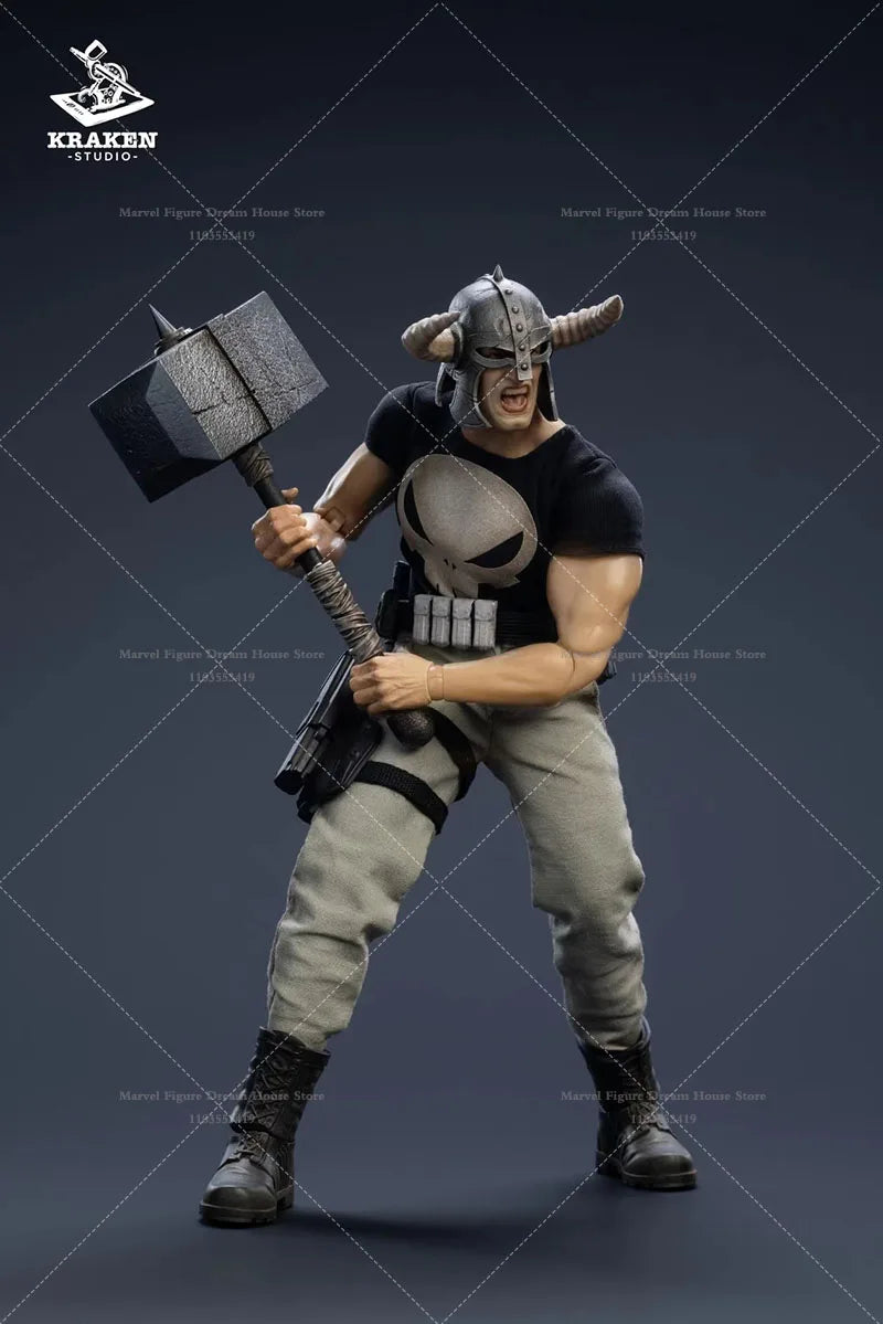 1/12 Scale Ancient Hammers Axes Swords And Modern Guns Urban Crime Punisher 6-inch Full Set Action Figure Soldier Kraken Studio