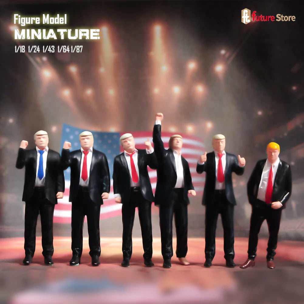 In Stock 1/87 1/64 1/43 1/24 1/18 Male President Bodyguard Miniature Figure Mini Diorama Resin Model Street Scene Prop Toy
