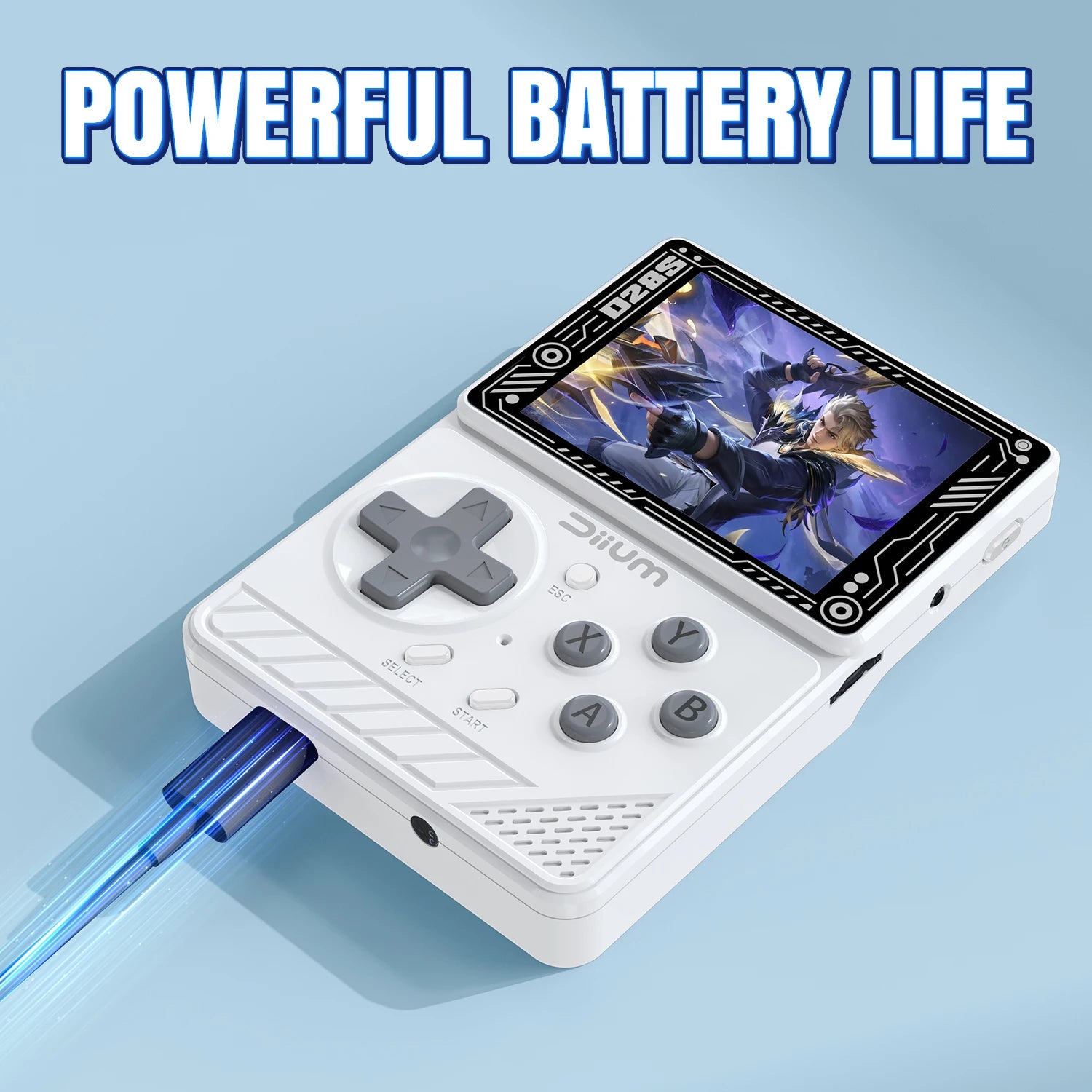 Handheld Retro Gaming Console Type-C Charger Portable 64G 128G 2500mAH Ultra Long Battery Life Classic Game Console