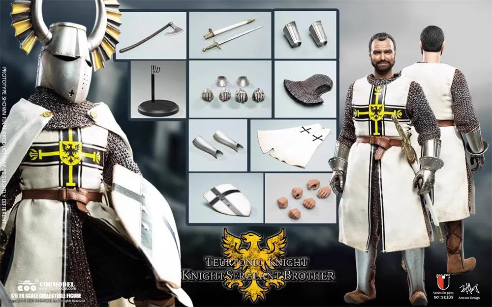 1/6 COOMODEL SE109 Mid Aged Imperial Knight Standard Version Full Set Moveable Action Figure Gift For Fans Collect
