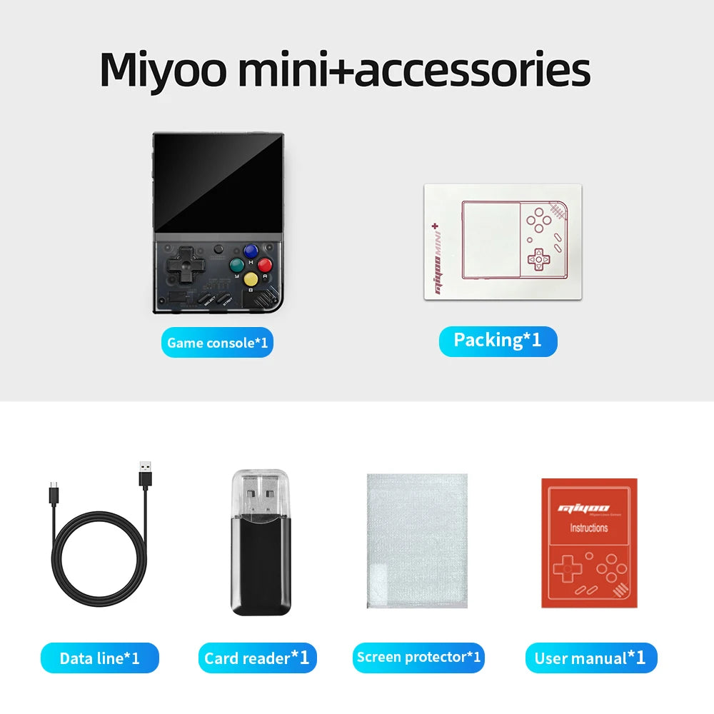 MIYOO Mini Plus Portable Retro Handheld Game Console V2 Mini+ IPS Screen