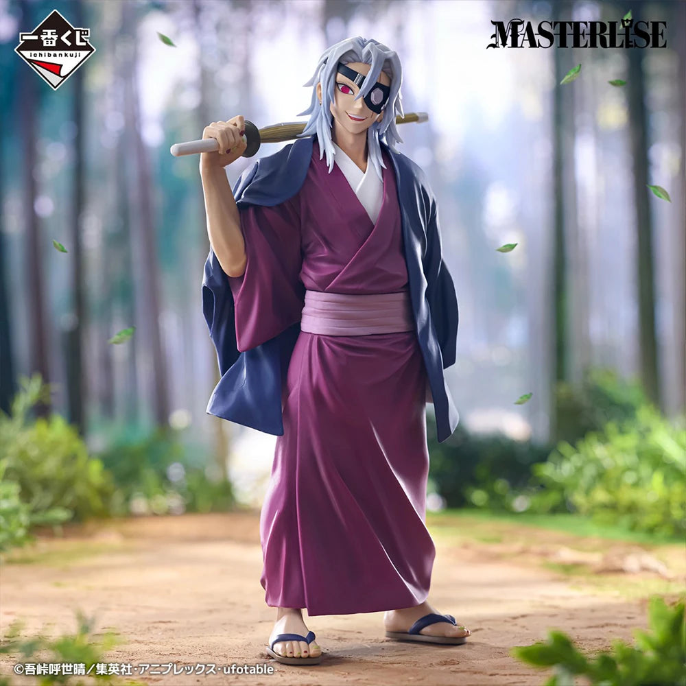 IN Stock Original Banpresto Ichiban Kuji Demon Slayer B Prize Kibutsuji Muzan Uzui Tengen Action Figure Аниме Модел Играчки