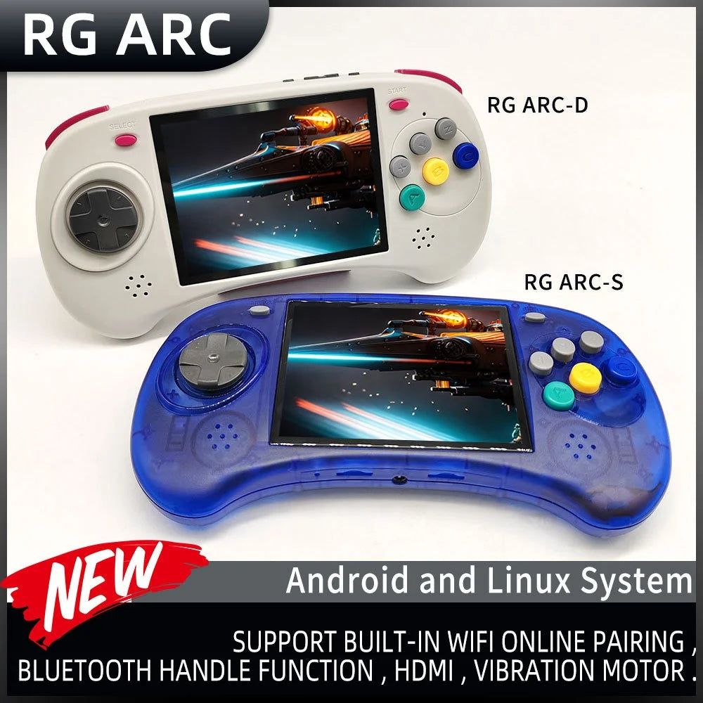 RG ARC Android Linux OS 4.0 Inch Touch Screen Retro Handheld Mobile Game Console Emulator Gaming Consola