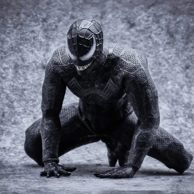 In Stock Venom Spider-Man Symbiotic Variant 1/12 Scale 6in Sawtooth Action Figure Anime Model Trendy Toys Desktop Doll
