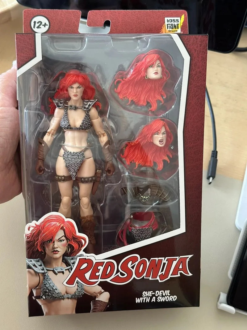 original BFS Boss Fight Studio 1/12 Action Figure Red Sonja 50th Anniversary EPIC H.A.C.K.S. figure toy