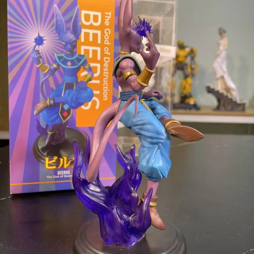 Dragon Ball Anime Figur Gott der Zerstörung Beerus Sitzendes Modell Figur Statue Sammlung Dekoration Kinder Spielzeug Geschenk Puppe