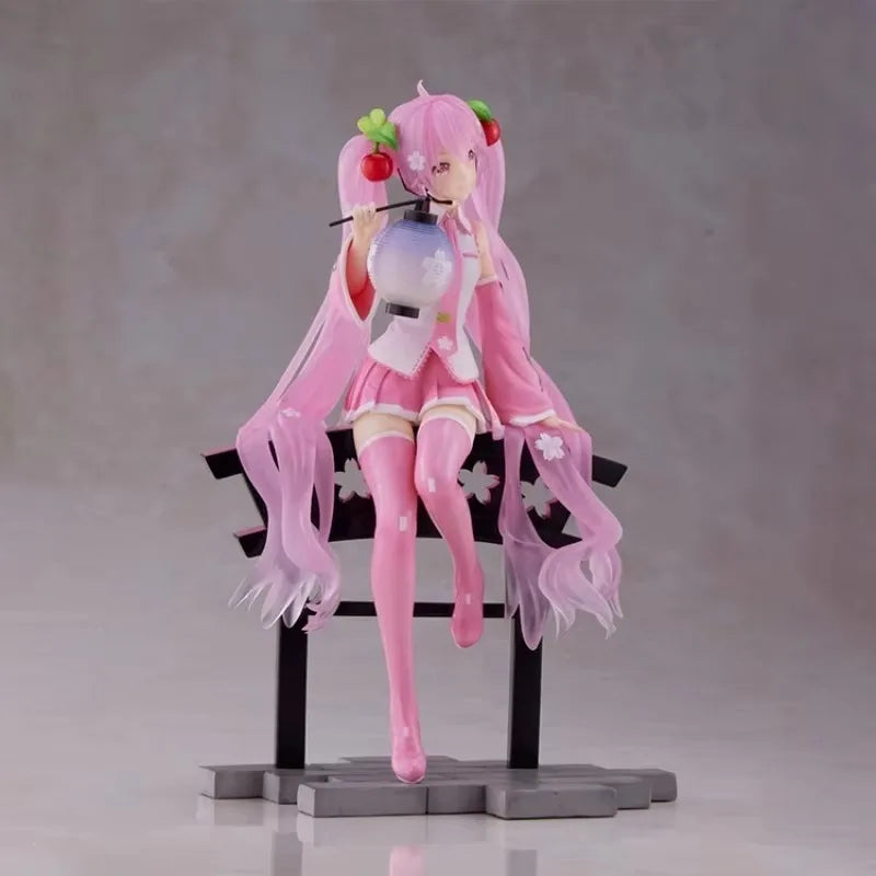 Taito Original Piapro Figuren Hatsune Miku Artist MasterPiece + Sakura Lantern 18cm Sammlerfiguren Geschenk