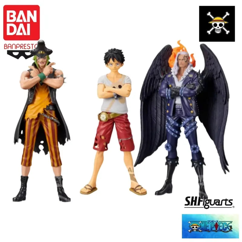 Bandai Original One Piece Anime Banpresto DXF RED Monkey D. Luffy King Bartolomeo Garage Modellpuppe, neu und originalverpackt