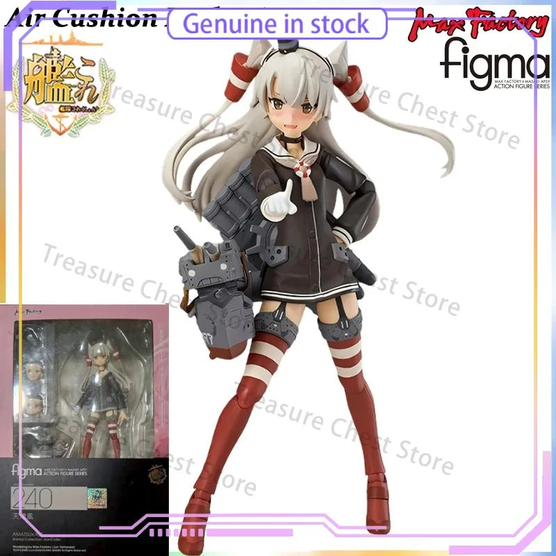 Max Factory Kantai Collection Kumano Kai Ni Akagi Amatsukaze Renzouhou Kun Figma Action Figure Model Toy Official Licensed